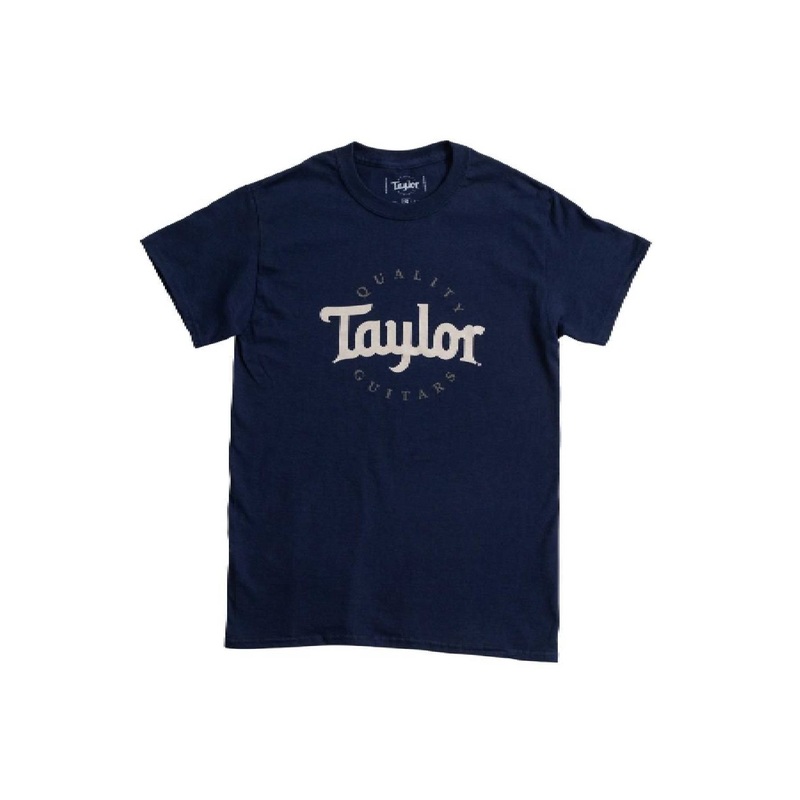 Taylor Mens Two-Color Logo T-Shirt, Navy, Large
