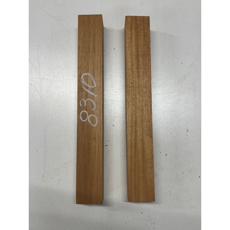 2 Pack, Mahogany Turning Wood Blanks 14-1/2"x2"x2"#8310