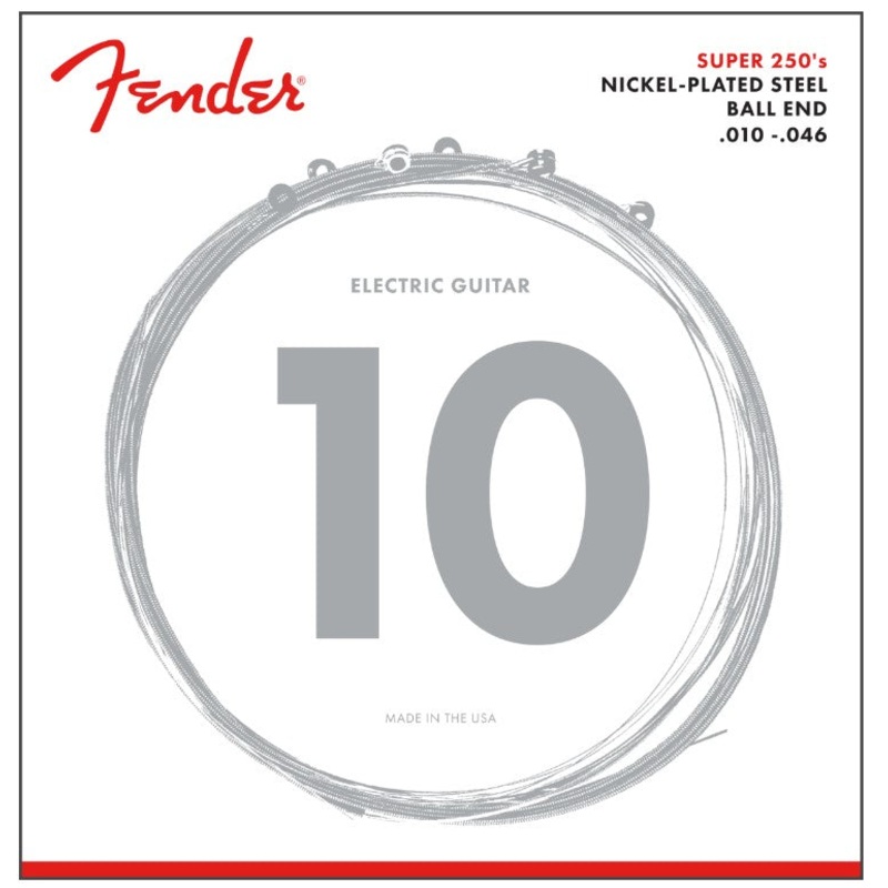 Fender Nickel Plated Super 250's Guitar Strings 10-46