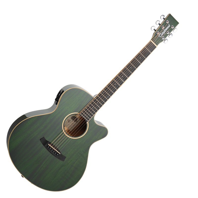 Tanglewood Winterleaf TW4CEFG Super Folk All Mahogany Forest Green Gloss