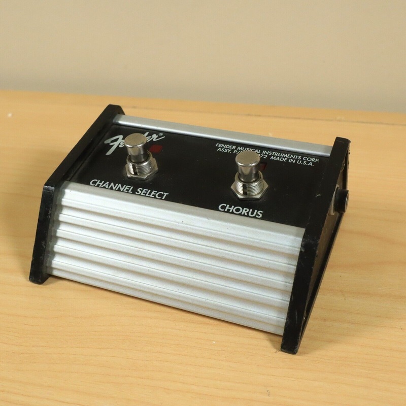 1980s Fender 2 Button Foot Switch Channel Select/Chorus Guitar Pedal USA