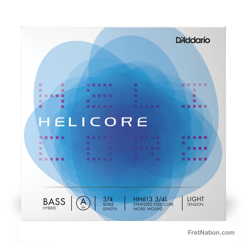 D'Addario Helicore Single 3/4 Scale Hybrid Double Bass A String - HH613 3/4L Light