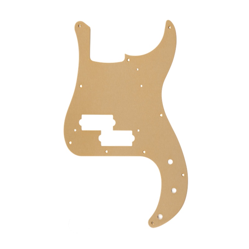 Fender Pure Vintage Pickguard, '58 Precision Bass, 10-Hole Mount, Gold Anodized, 1-Ply