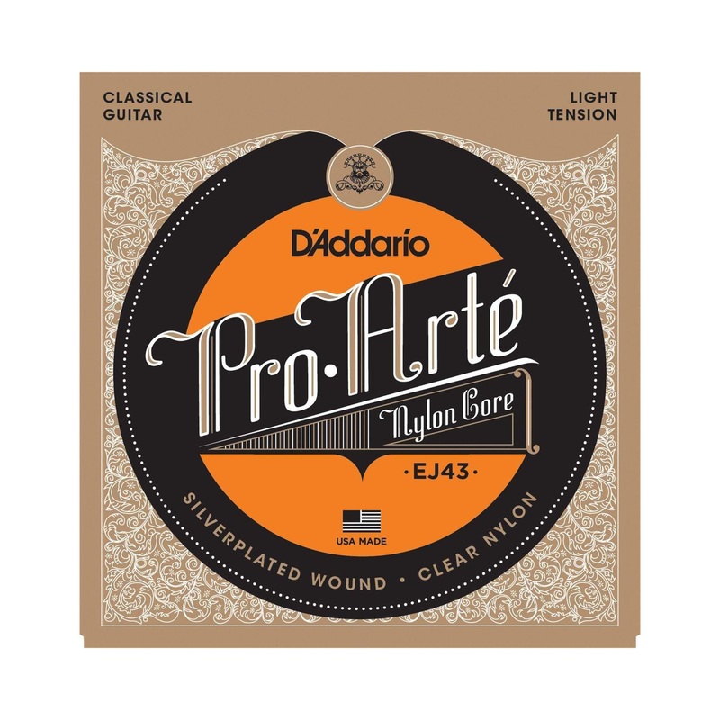 D'Addario EJ43 Pro-Arte Classical Acoustic Guitar Strings, Light Tension
