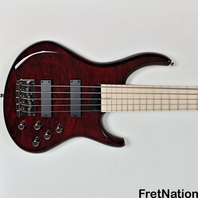 MTD Kingston Z5 5-String Bass Transparent Cherry Gloss - 9.14lbs SN: MTD25060087