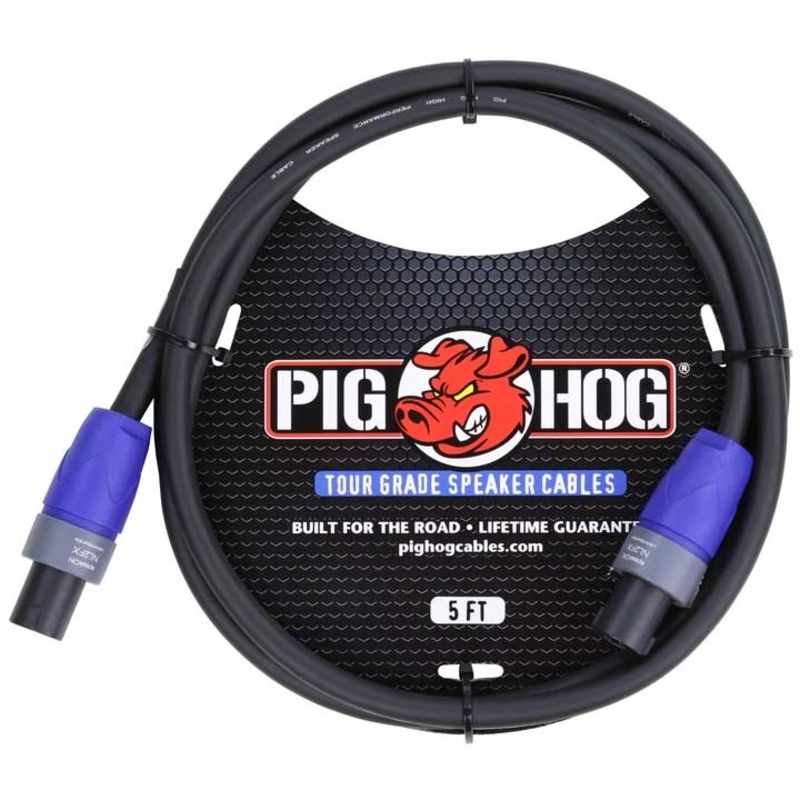 Pig Hog PHSC5SPK Speakon to Speakon Speaker Cable - 5 ft.