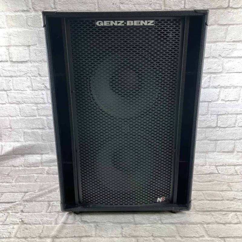 Used: Genz Benz NEX2-212T 600W 2x12 Bass Speaker Cabinet - Black