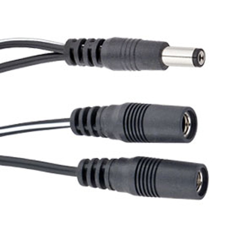 Voodoo Lab PPAV 2.1mm Output Splitter Adapter Cable - Dual Straight to Straight - 4 inch