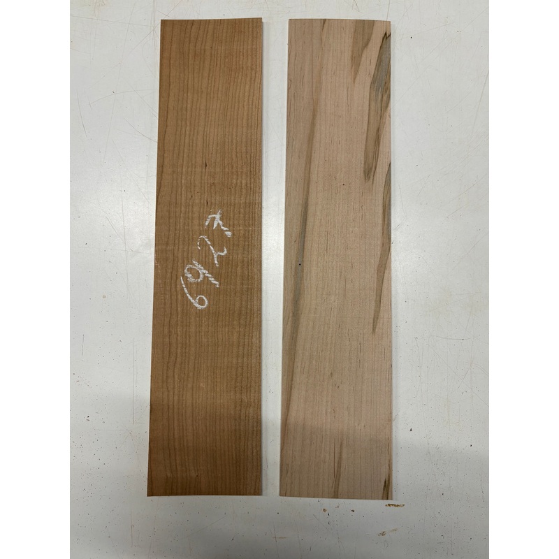 2 Pack, 2 Species Cherry + Ambrosia Maple Thin Stock Lumber 23"x5"x1/8"#6927