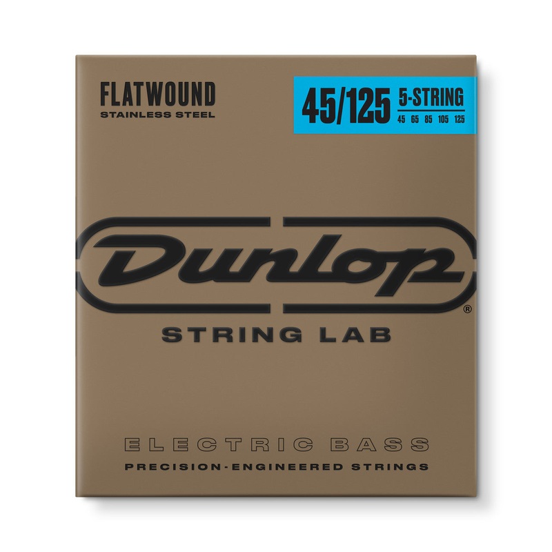 Dunlop Flatwound Electric Bass Strings Long Scale Set - 5-String 45-125 DBFS45125