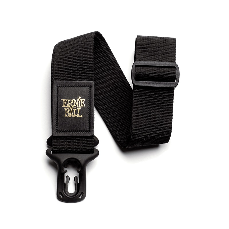 Ernie Ball Black Polylock Guitar/Bass Strap P04056
