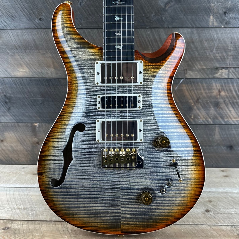 PRS Wood Library Special 22 Semi-Hollow - Flame Maple 10 Top Korina Back/Neck Ebony FB - Burnt Maple Leaf 391573