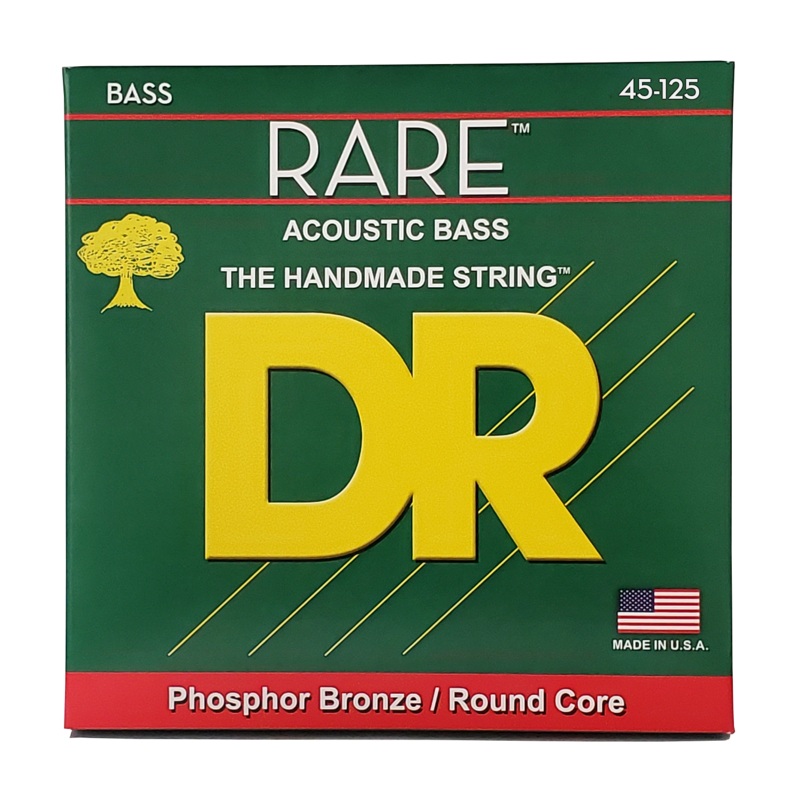 DR Rare Phosphor Bronze Acoustic Bass Guitar Strings Long Scale Set - 5-String 45-125 Medium RPB5-45