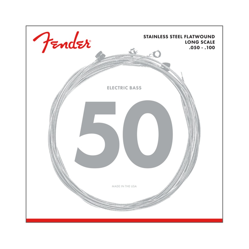Fender 9050ML Stainless Steel Flatwound Light Electric Bass Strings