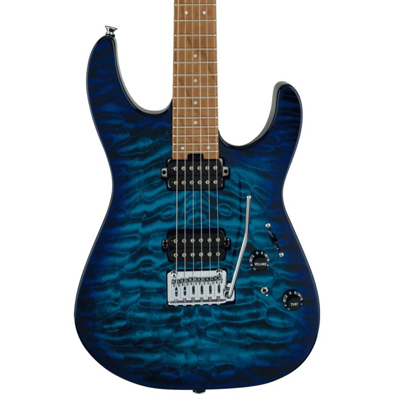 Charvel Pro-Mod DK24 HH 2PT CM QM - Chlorine Burst