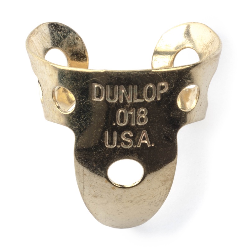 DUNLOP BRASS FINGERPICKS .018" GUITAR PICK REFILL TUBE 20-PACK - 37R018