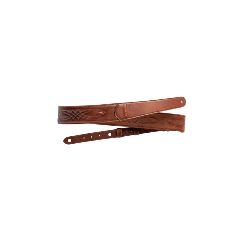Taylor 2" Vegan Leather Guitar Strap, Medium Brown
