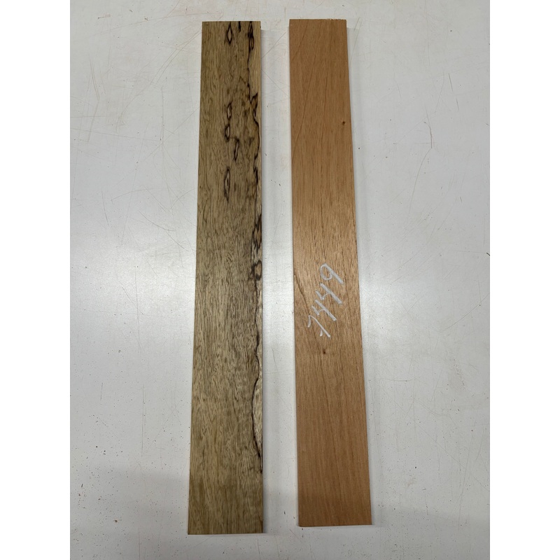 2 Pack, 2 Species Spanish Cedar + Black Limba Thin Stock Lumber 32"x4"x5/8"#7449