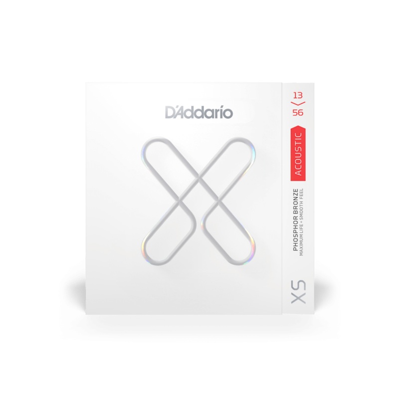 D'Addario XSAPB1356 Phosphor Bronze Coated Acoustic Guitar Strings, Medium (3-Pack)