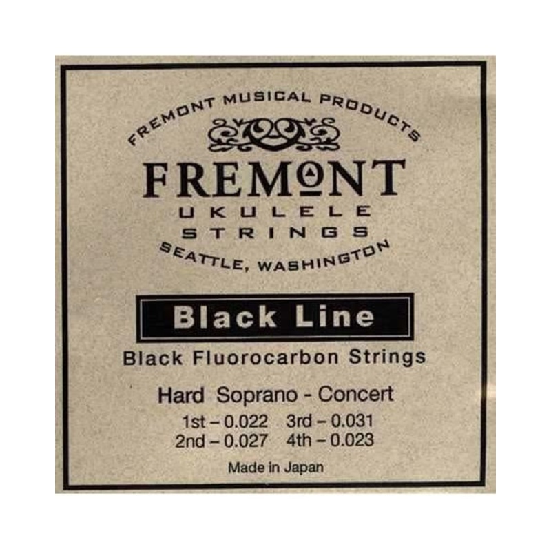 Fremont Blackline Fluorocarbon Ukulele Strings, Hard Tension