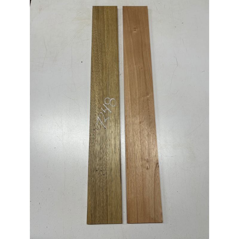 2 Pack, 2 Species Black Limba + Spanish Cedar Thin Stock Lumber 36"x4-1/2"x1/2"#7248
