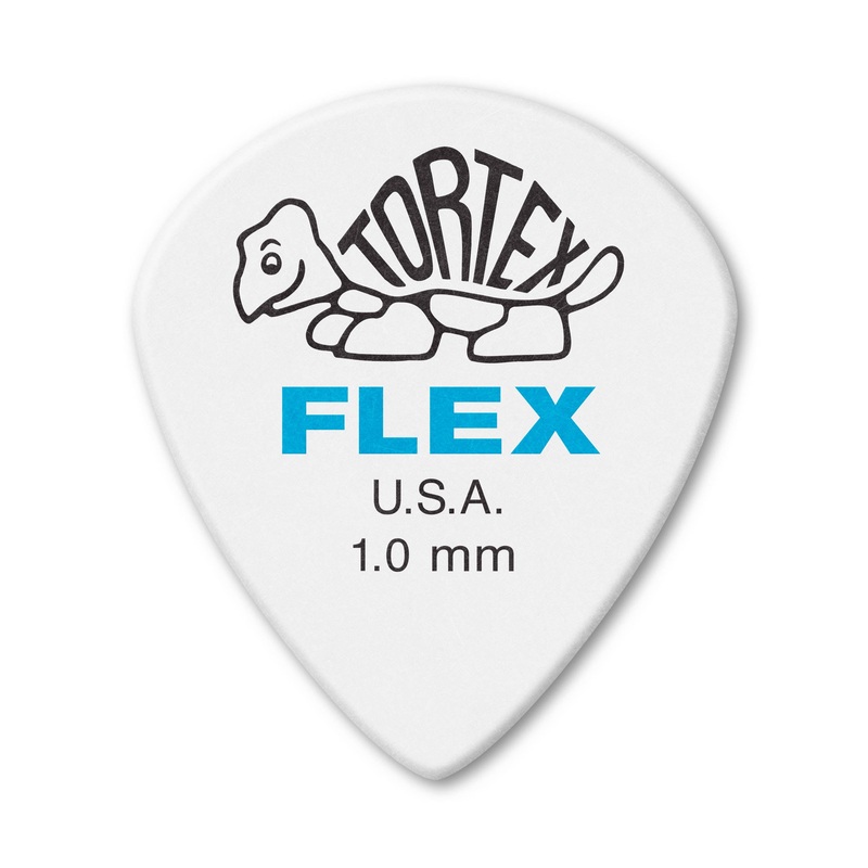 DUNLOP TORTEX FLEX 1.0mm JAZZ III XL GUITAR PICK PLAYER'S PACK 12 -PACK - 466P100
