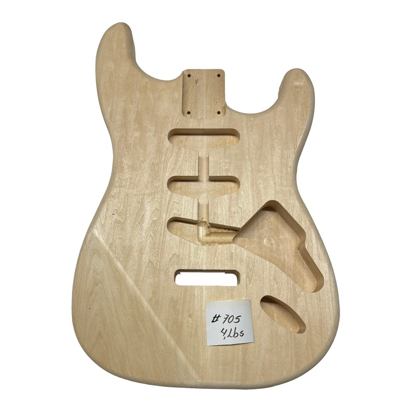 ST-Style Basswood Unfinished Fender Guitar Body #705