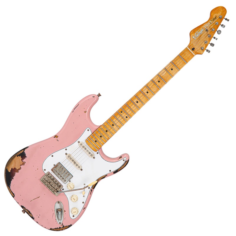 Vintage V6 ProShop Custom-Build ~ Distressed Faded Shell Pink Over Sunburst
