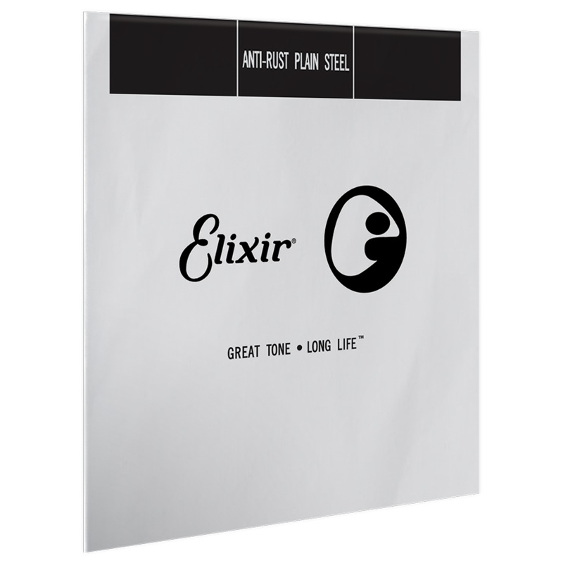 Elixir Anti-Rust Plain Steel Guitar Single String - .017p 13017