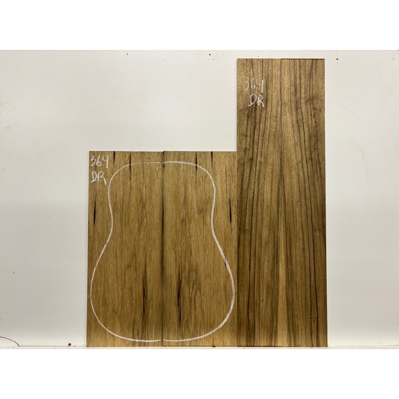 Black Limba Dreadnought Guitar Back and Side Set #362