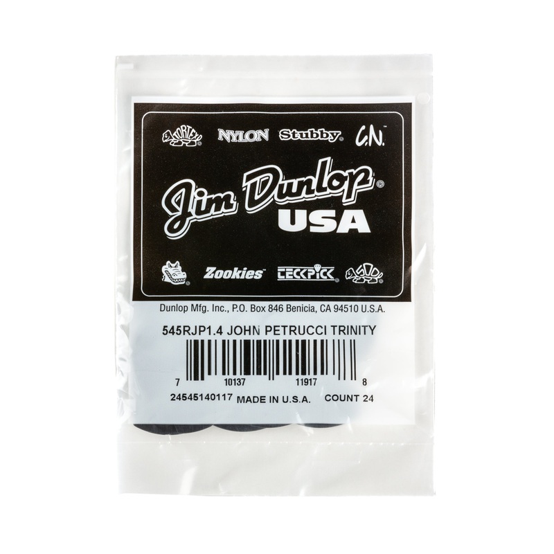 DUNLOP JOHN PETRUCCI TRINITY 1.4mm GUITAR PICK REFILL BAG 24-PACK - 545RJP140