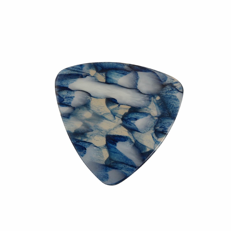 Skeddy Picks Large Triangle Flatpick, Blue Marble
