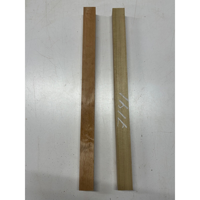2 Pack, 2 Species Poplar + Red Alder Turning Wood Blanks 21"x1-1/2"x1-1/2"#7141