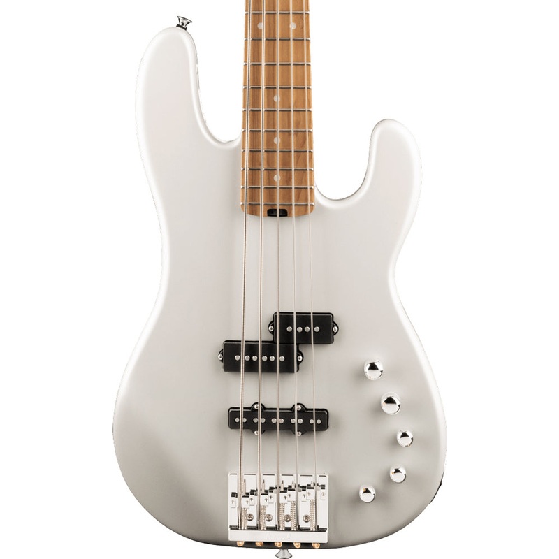 Charvel Pro-Mod San Dimas Bass PJ V Guitar - Platinum Pearl