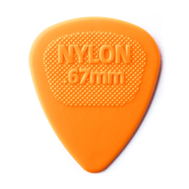 DUNLOP NYLON .67mm MIDI GUITAR PICK REFILL BAG 72-PACK - 443R067