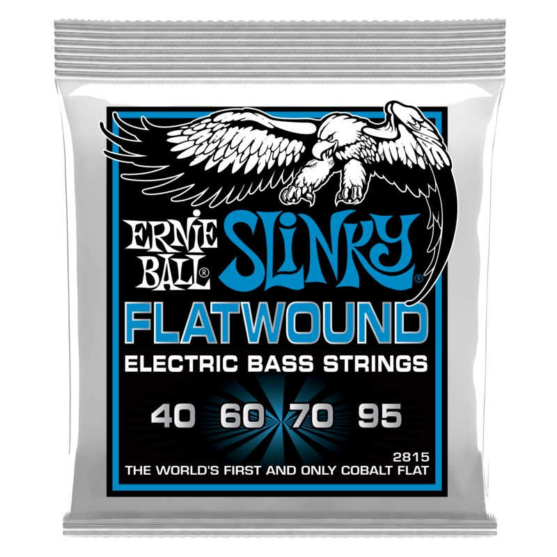 Ernie Ball Slinky Cobalt Flatwound Bass Strings Long Scale - 4-String 40-095 Extra Slinky 2815