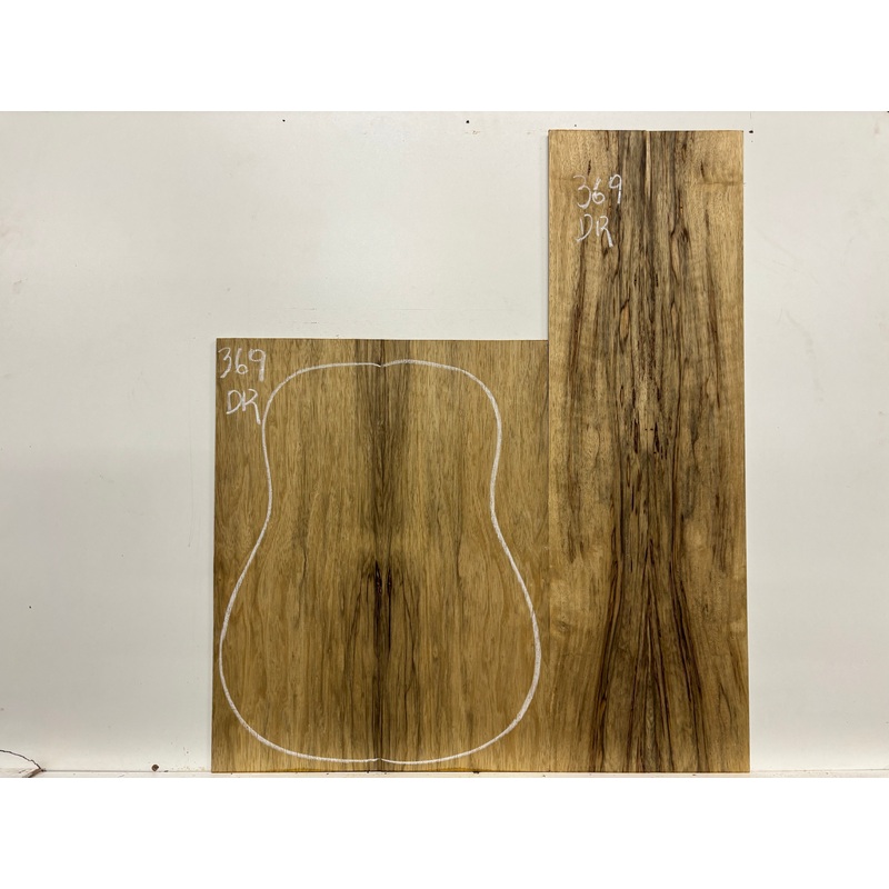 Black Limba Dreadnought Guitar Back and Side Set #369