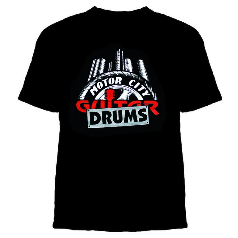 Motor City Guitar Drum Logo T-Shirt SM