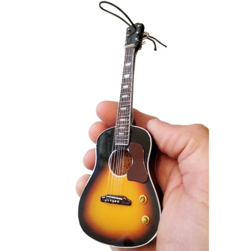 Sunburst Acoustic Guitar Holiday Ornament