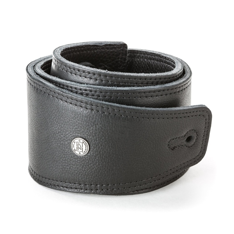 DUNLOP BMF 3.5" DELUXE BASS GUITAR STRAP BLACK - BMF16BK