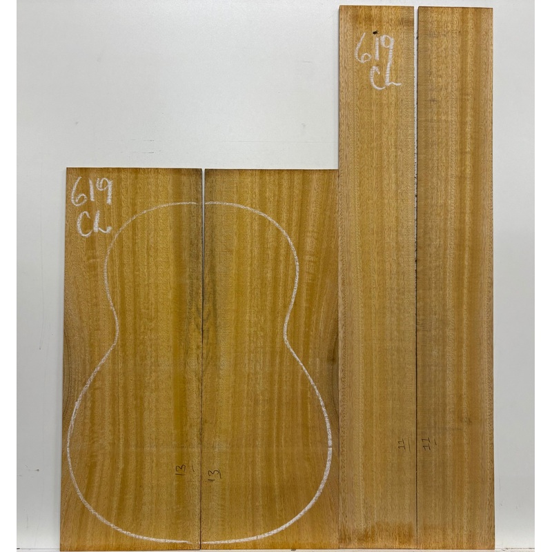Golden Mango Classical Guitar Back and Side Set #619