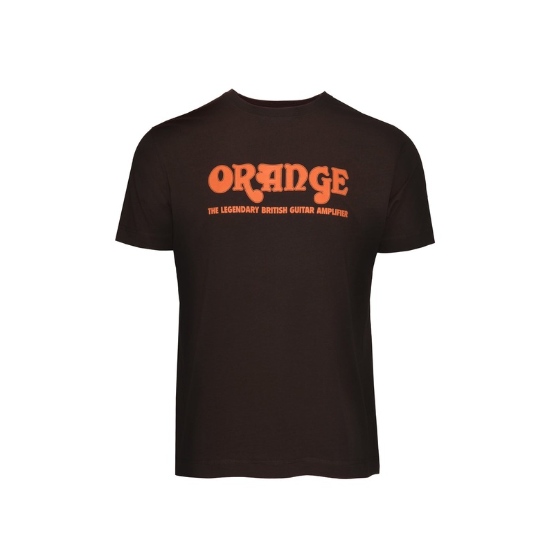 Orange Amplifiers Shirt BR Orange Retro Brown - Large