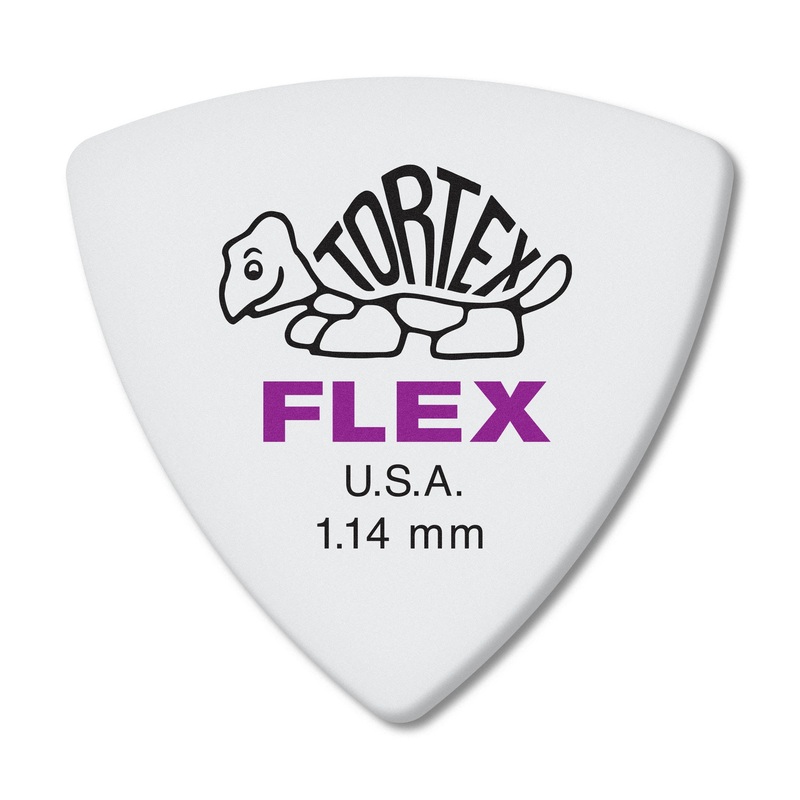 DUNLOP TORTEX FLEX 1.14mm TRIANGLE GUITAR PICK PLAYER'S PACK 06-PACK - 456P114