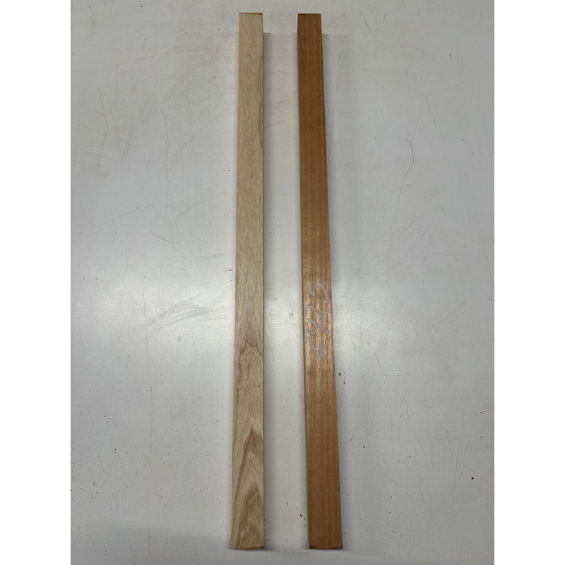 2 Pack, 2 Species Spanish Cedar + Swamp Ash Turning Wood Blanks 36"x1-3/4"x1-3/4"#6925