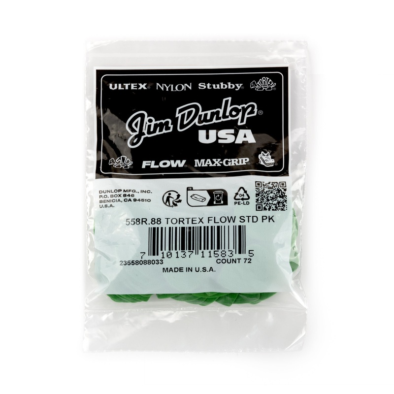 DUNLOP TORTEX .88mm FLOW GUITAR PICK REFILL BAG 72-PACK - 558R088