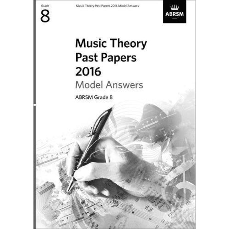 2016 Music Theory Paper (Ans) - G8