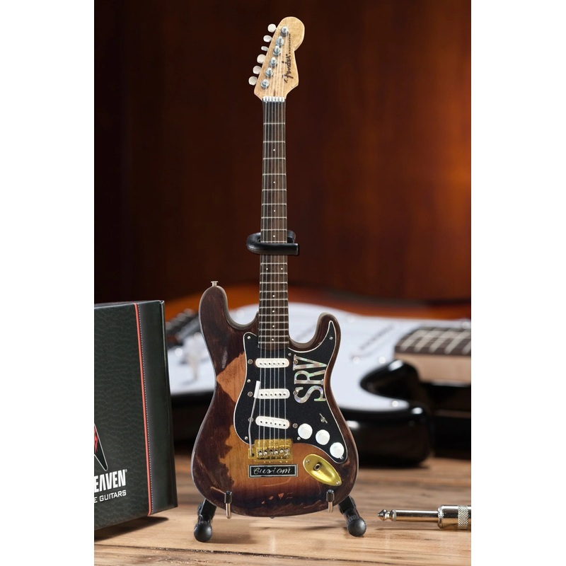 Stevie Ray Vaughan Distressed Custom Fender Stratocaster - Mini Guitar