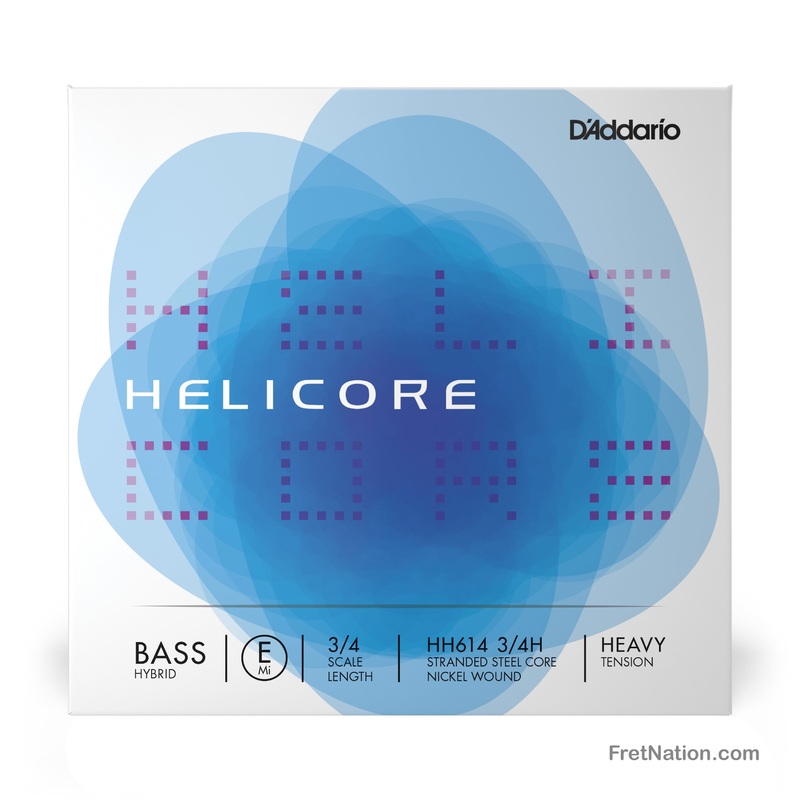 D'Addario Helicore Single 3/4 Scale Hybrid Double Bass E String - HH614 3/4H Heavy