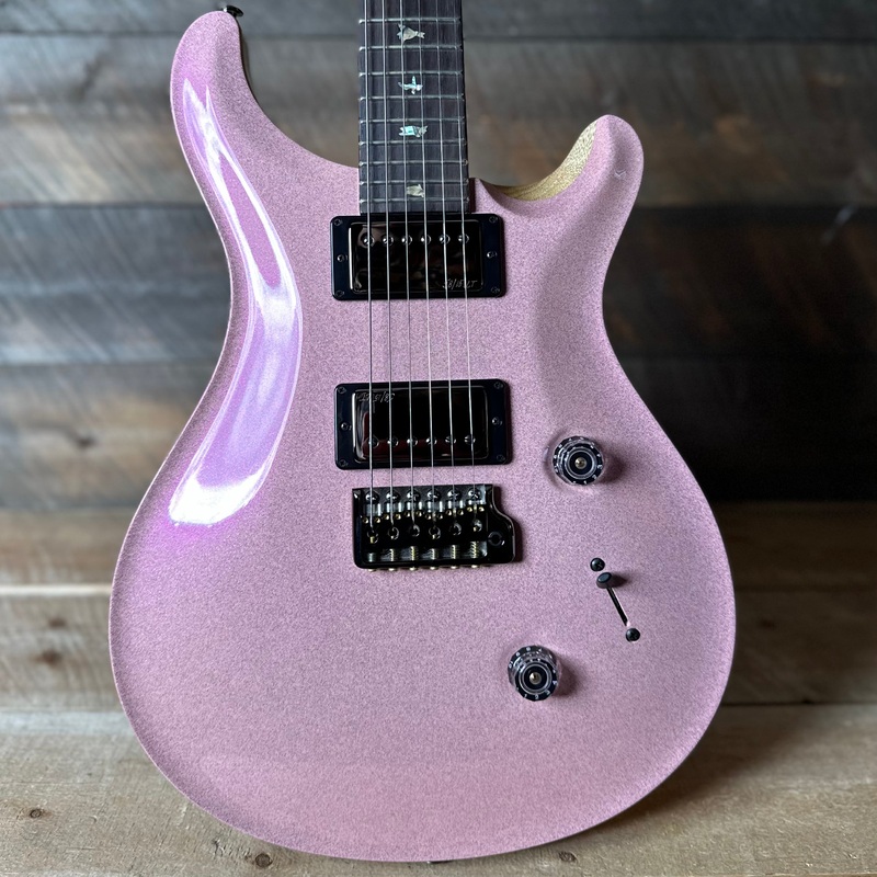 PRS Wood Library Custom 24 Flame Top Brazilian Rosewood Fretboard! - Custom Color Grandma Hannon Pink Sparkle Top!! 410304