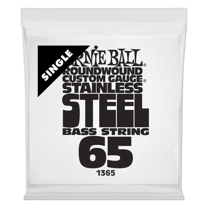 Ernie Ball Stainless Steel Round Wound Single Bass String .065 P01365